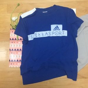 Adidas’s Stella sport, high-low tee.